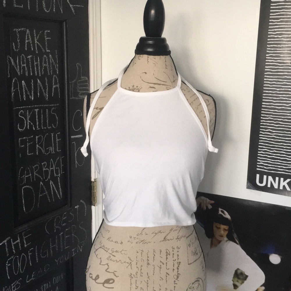 Halter tie crop top